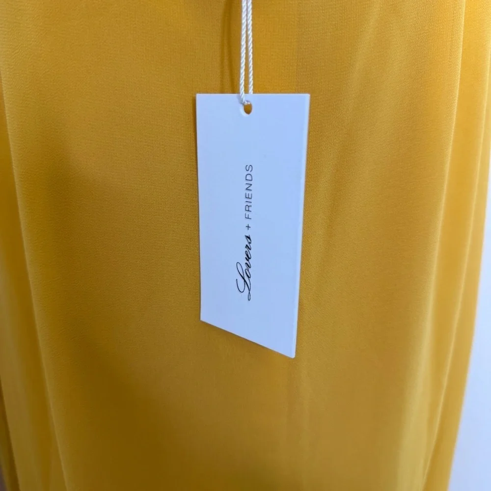 Lovers + Friends Sheyla Maxi Dress in Golden Rod - New with Tags Size Large - Picture 5 of 11